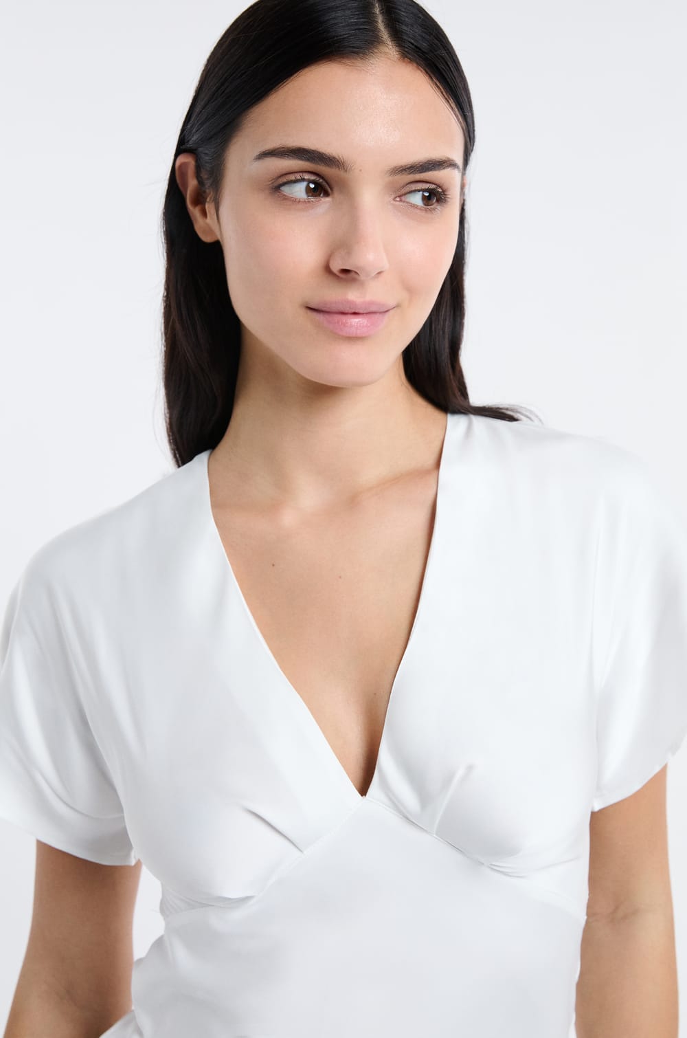 Nuisette longue satin&eacute;e;${refinementColor}