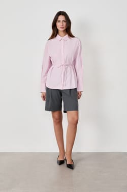 Long-sleeved poplin shirt;${refinementColor}