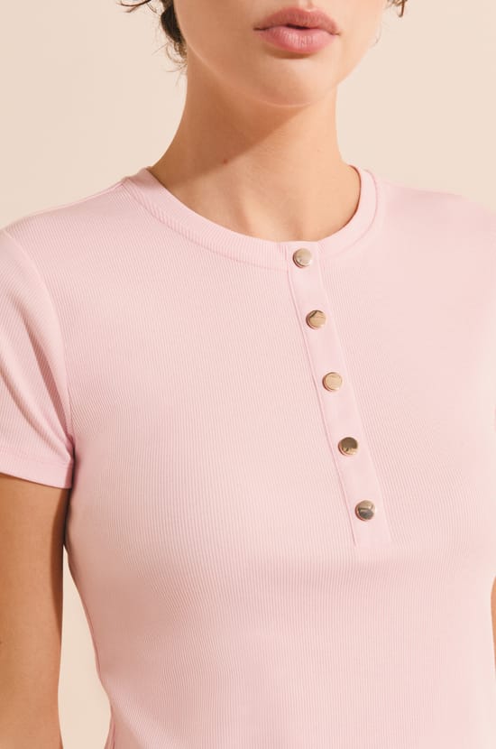 T-shirt manches courtes en coton;${refinementColor}