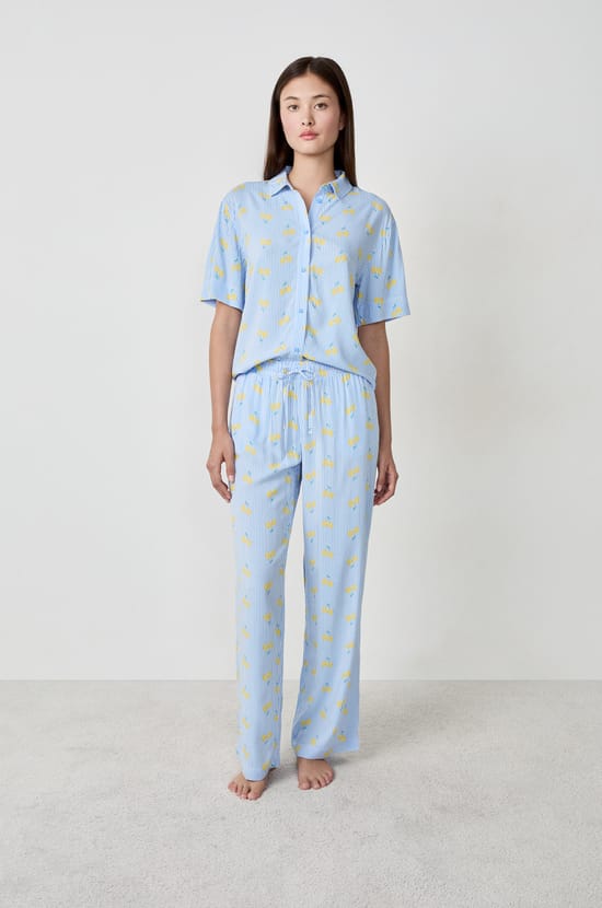 Pantalon de pyjama &agrave; imprim&eacute;s;${refinementColor}