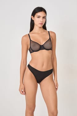 Soutien-gorge balconnet en tulle;${refinementColor}