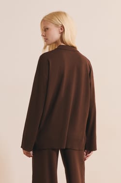 Pull de pyjama avec col polo;${refinementColor}
