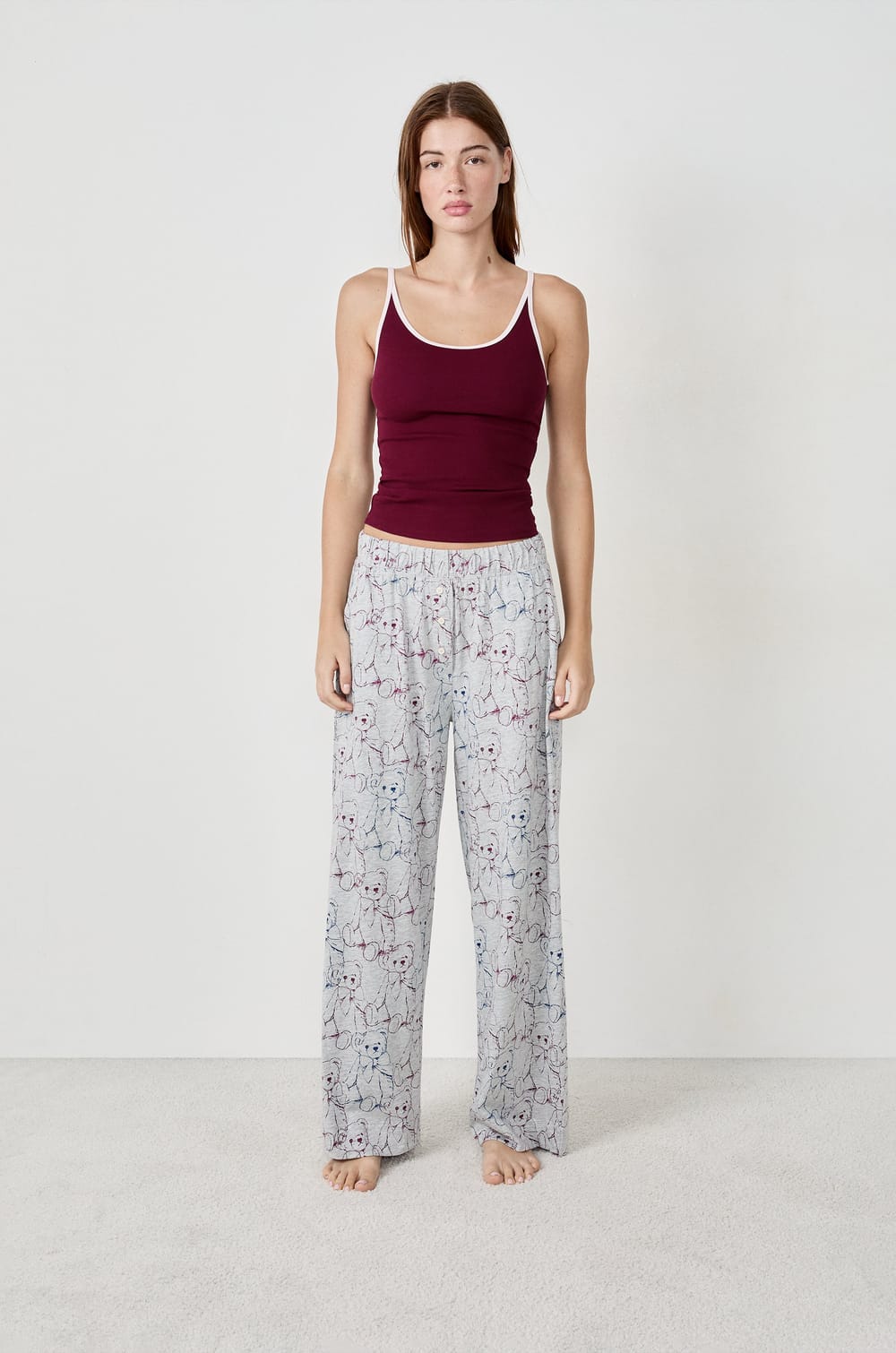 Pantalon de pyjama avec imprimés;${refinementColor}