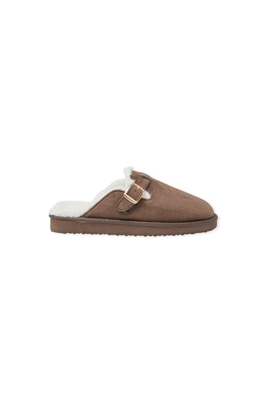 Chaussons mules avec boucle;${refinementColor}