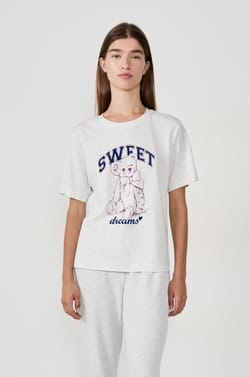 T-shirt de pyjama imprimé;${refinementColor}