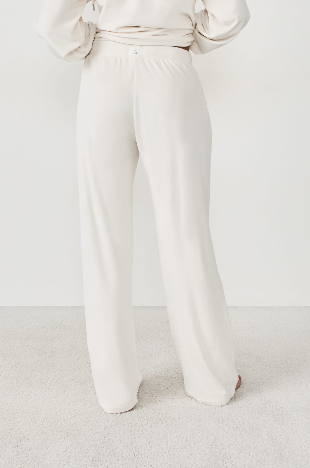 Pantalon de pyjama effet velours;${refinementColor}
