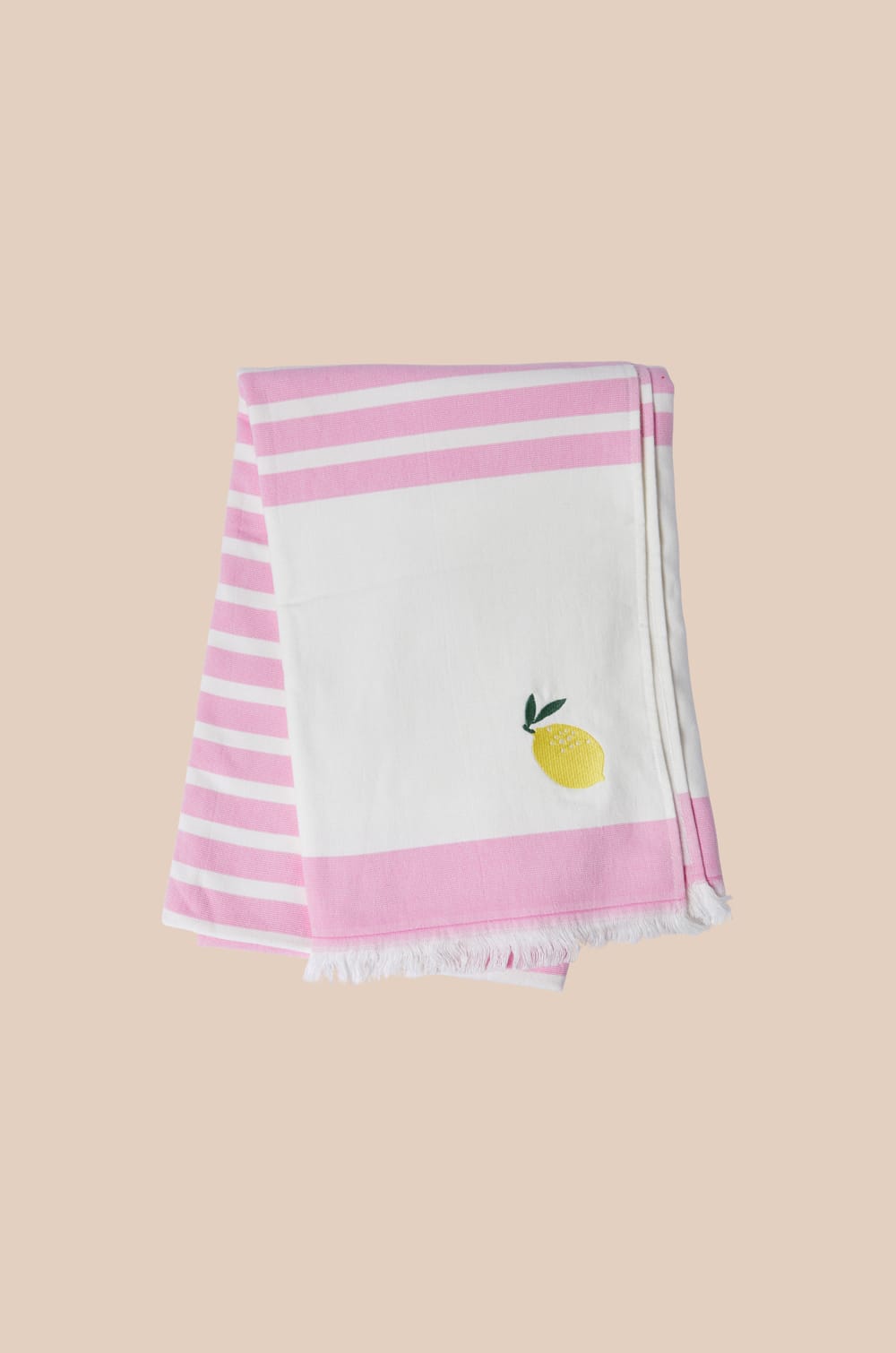 Fouta en coton &agrave; rayures;${refinementColor}