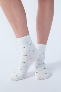 Calcetines de flores;${refinementColor}