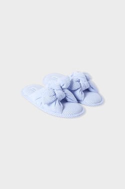 Chaussons tongs à rayures;${refinementColor}