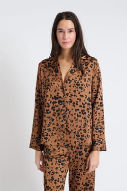 Printed Pyjama Shirt;${refinementColor}