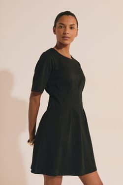 Robe courte en coton;${refinementColor}