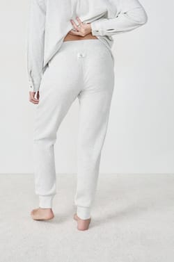 Pantalón de pijama acanalado;${refinementColor}