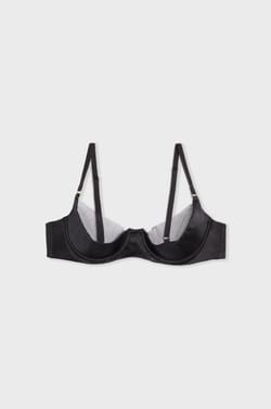 Soutien-gorge à coques fines en tulle et soie;${refinementColor}