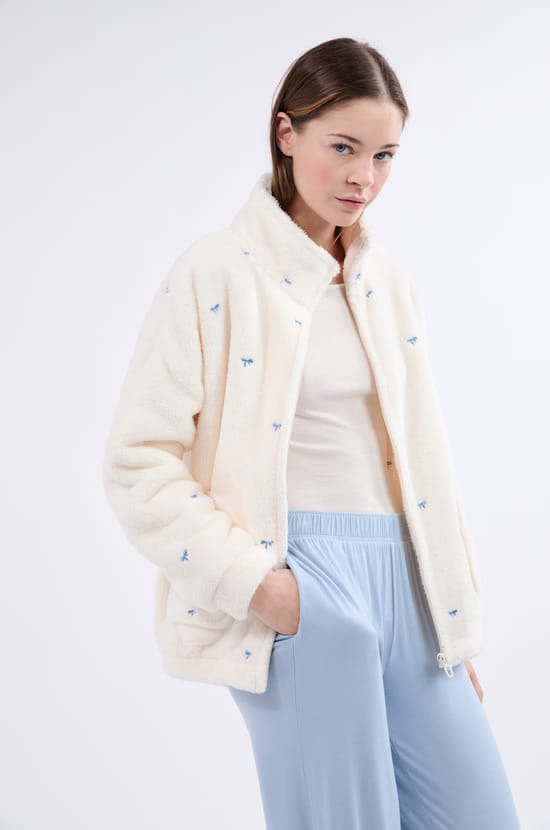 Veste à manches longues en polaire;${refinementColor}