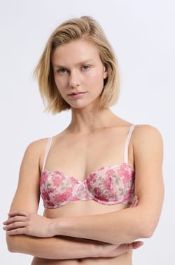 Soutien-gorge N.9 - Balconnet en dentelle avec fleurs;${refinementColor}