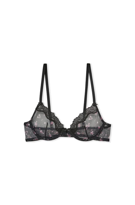 Soutien-gorge sans coques en tulle;${refinementColor}