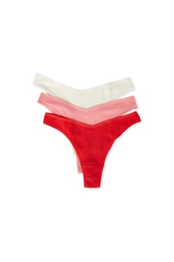 Lot de 3 tangas en coton;${refinementColor}