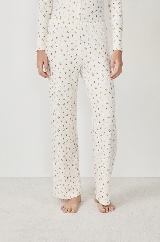 Floral Pyjama Trousers;${refinementColor}