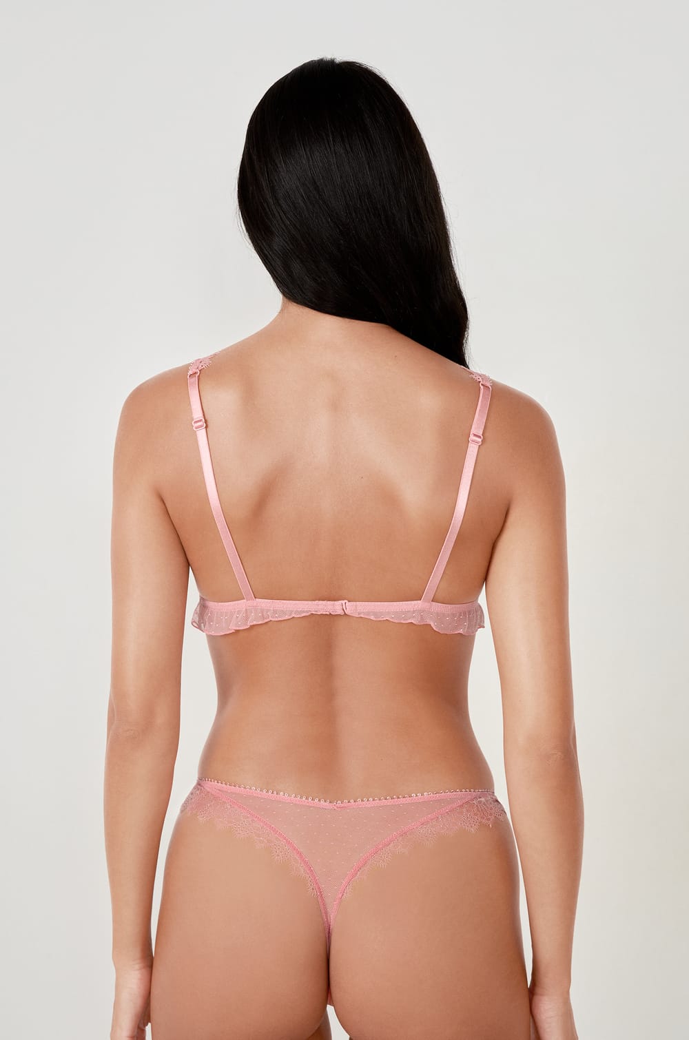 Soutien-gorge triangle en dentelle;${refinementColor}