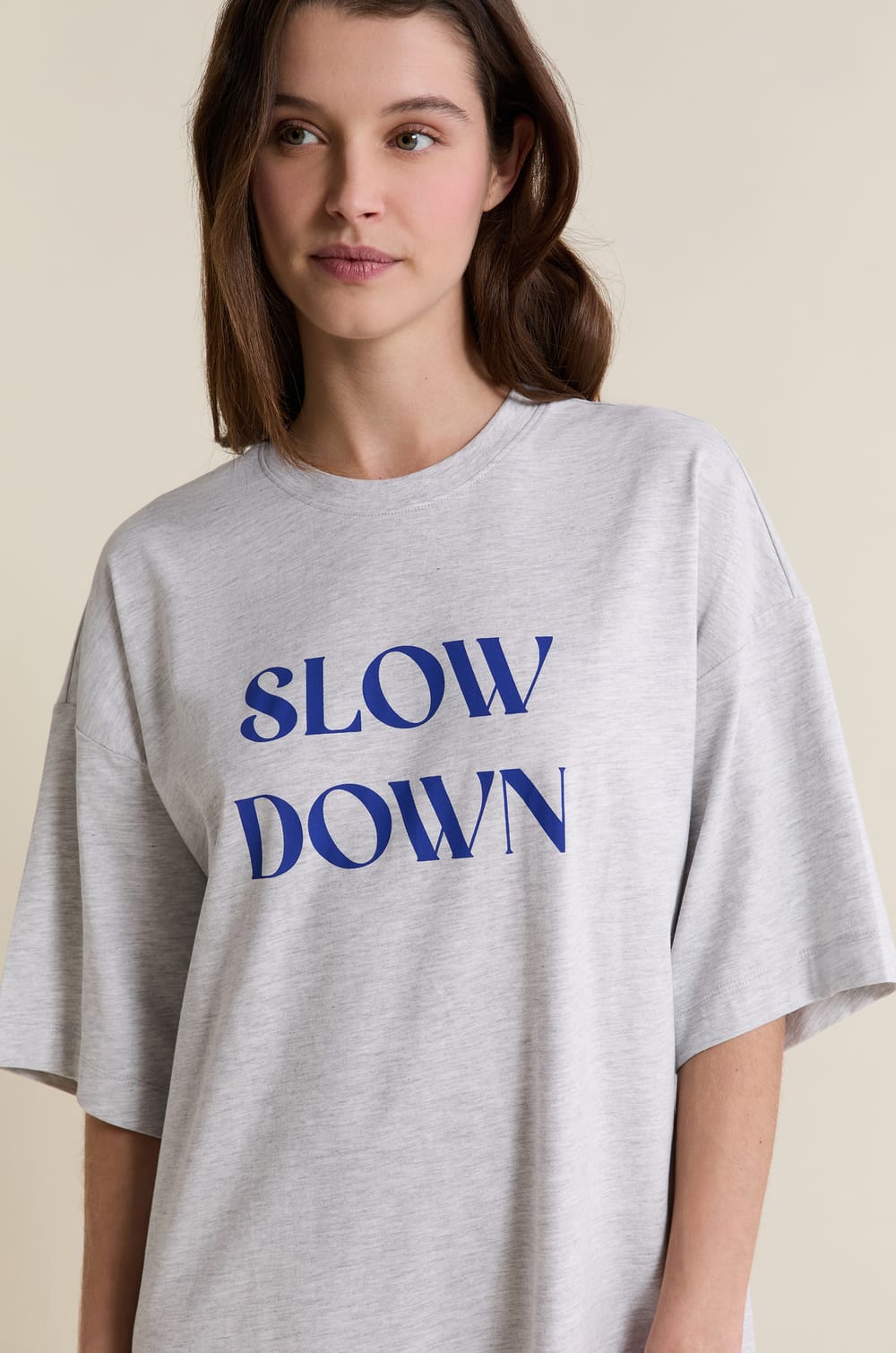 Chemise de nuit en coton;${refinementColor}