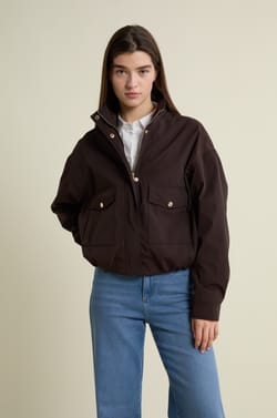 High Neck Jacket;${refinementColor}