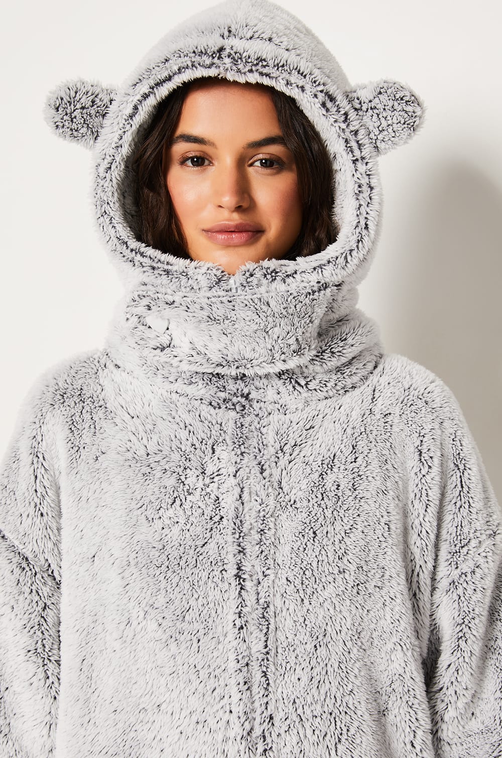 Combinaison polaire à capuche;${refinementColor}