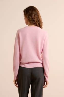 Pull col rond 100% cachemire;${refinementColor}