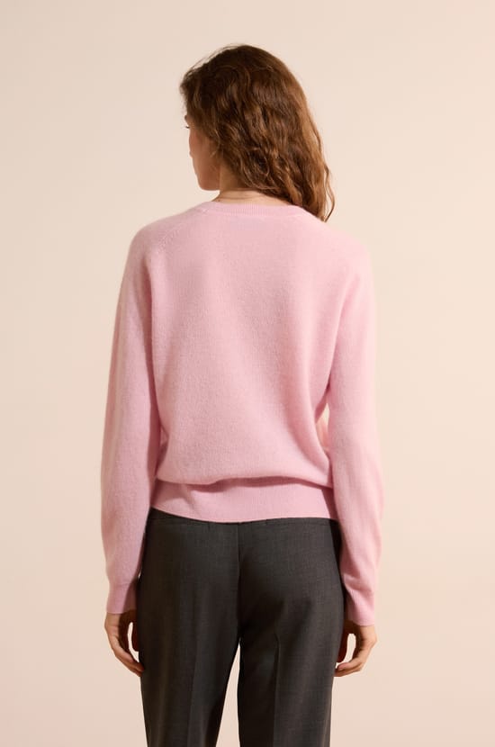 Pull col rond 100% cachemire;${refinementColor}