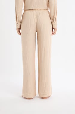 Pantalon de pyjama &agrave; rayures et taille &eacute;lastique;${refinementColor}