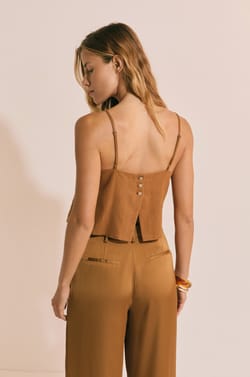 Top sans manches avec lin;${refinementColor}