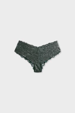 V-shape Lace Hipster;${refinementColor}