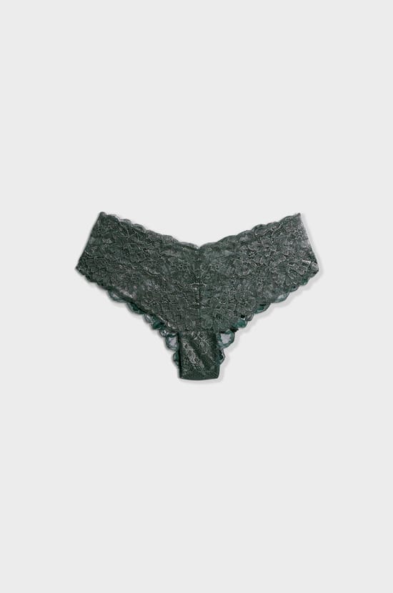V-shape Lace Hipster;${refinementColor}