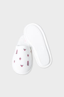 Mule slippers with patterns;${refinementColor}