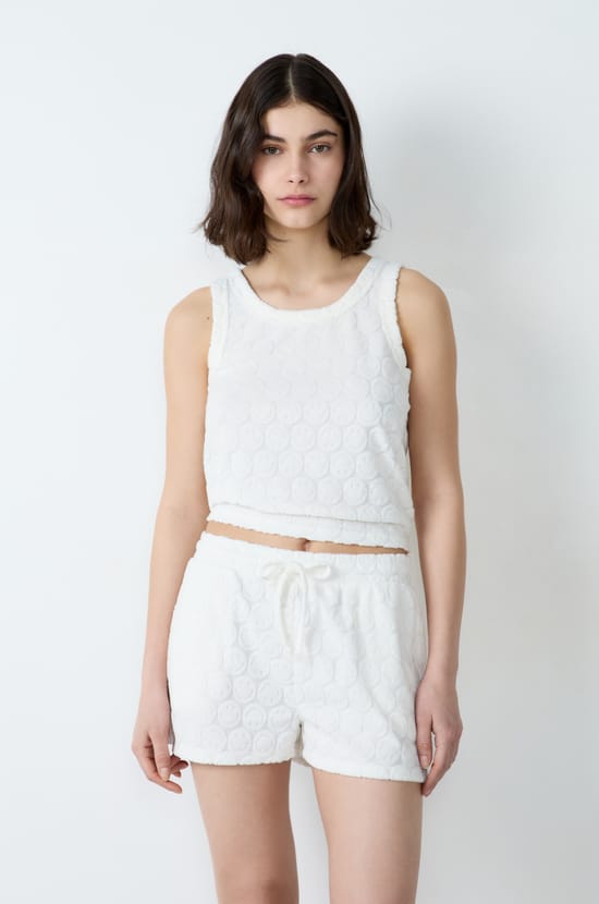 Short de pyjama en éponge en coton Smiley®ORIGINALS;${refinementColor}