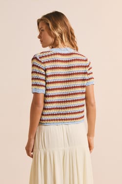 Cardigan manches courtes ouvert sur le devant;${refinementColor}