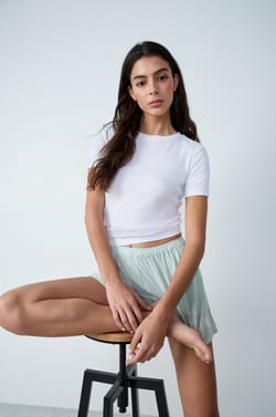 Checkered Pyjama Shorts;${refinementColor}