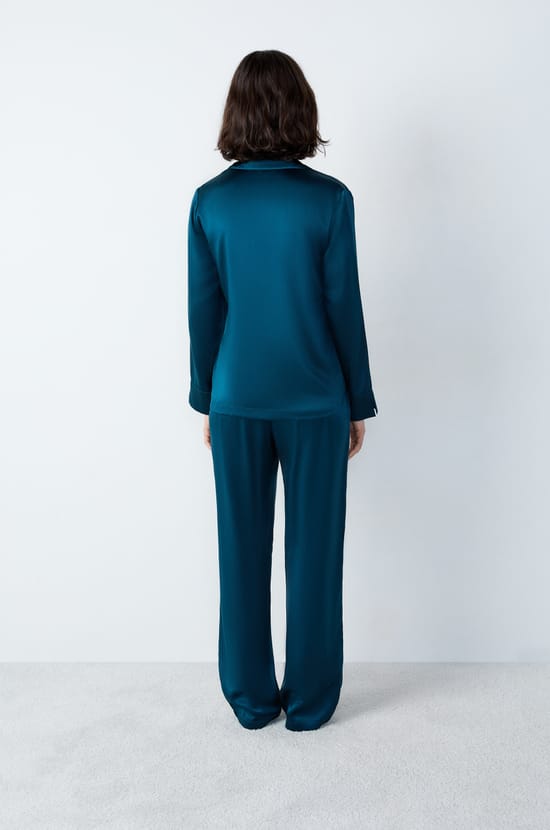 Chemise de pyjama en soie;${refinementColor}