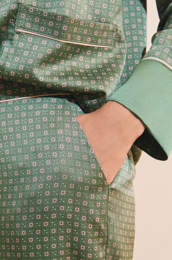 Pantalon de pyjama &agrave; motifs;${refinementColor}