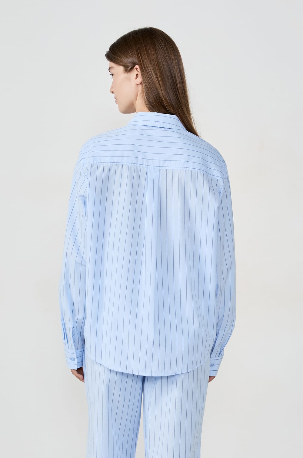Chemise de pyjama à rayures;${refinementColor}