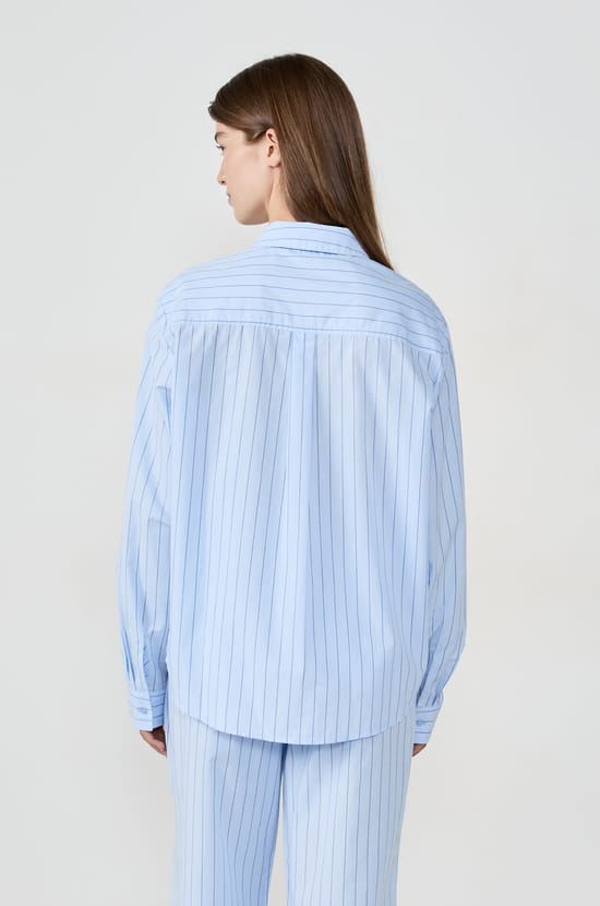 Chemise de pyjama à rayures;${refinementColor}