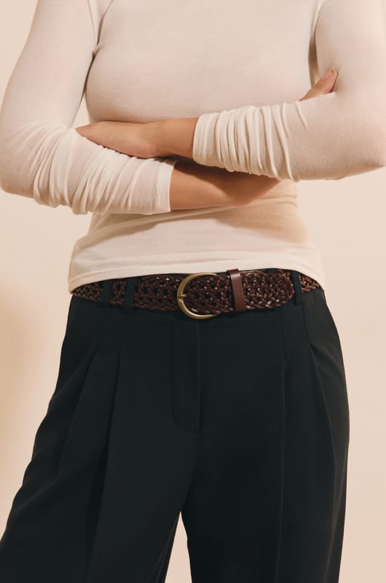 Ceinture en cuir;${refinementColor}