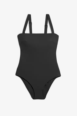 One-Piece Shaping Swimsuit with Square Neckline;${refinementColor}