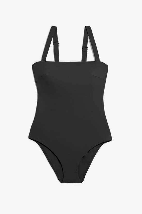 Maillot de bain 1 pièce gainant encolure carrée;${refinementColor}