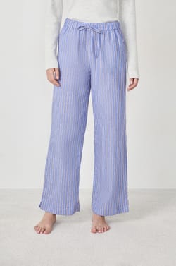 Pantalon de pyjama à rayures;${refinementColor}
