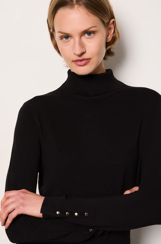 Robe pull col roulé;${refinementColor}