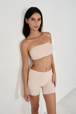 Organic cotton stretch cycling shorts;${refinementColor}