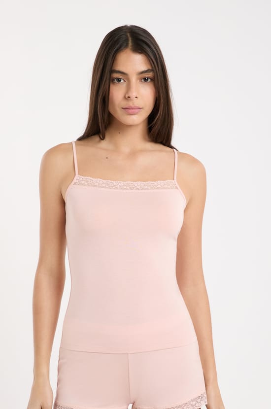 Camisole with Lace Details;${refinementColor}