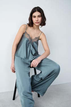 Wide-Cut Satin Pants;${refinementColor}