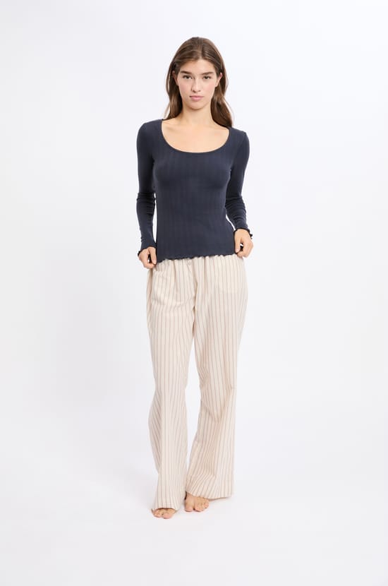 T-shirt de pyjama manches longues;${refinementColor}