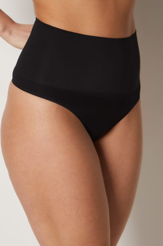 High-Waist Shaping Thong - Medium Support;${refinementColor}